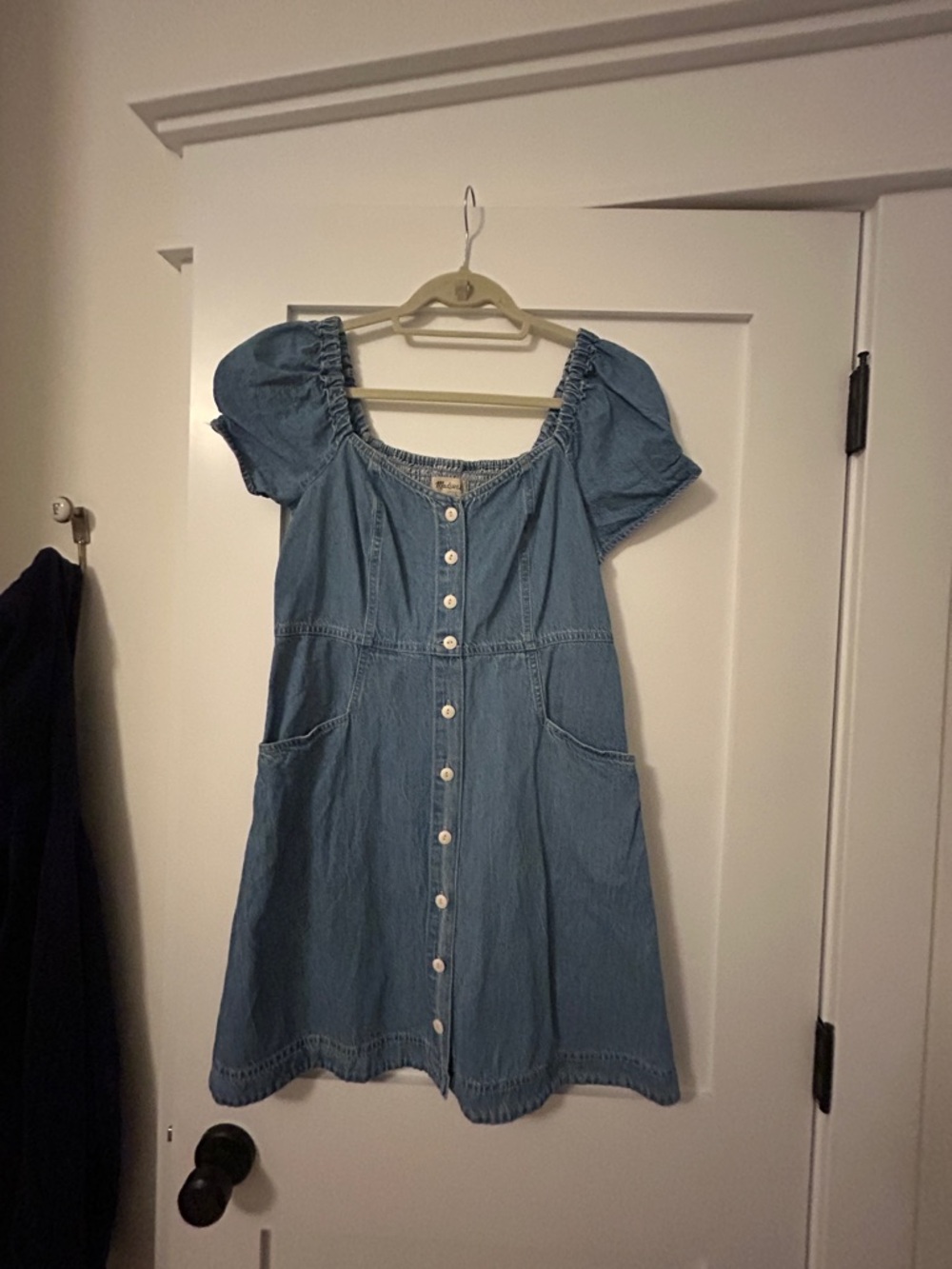 Madewell Light Blue Denim Button-Front Dress